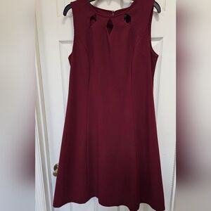 Dennis Basso caviar crepe below the knee dress